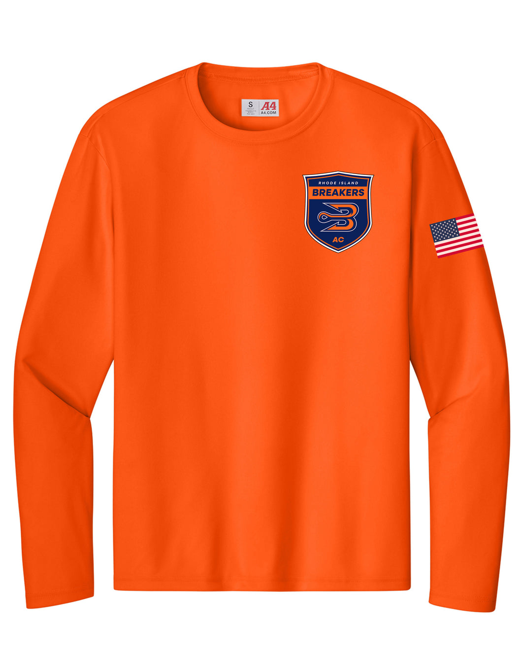 RI Breakers AC Orange Performance Long Sleeve