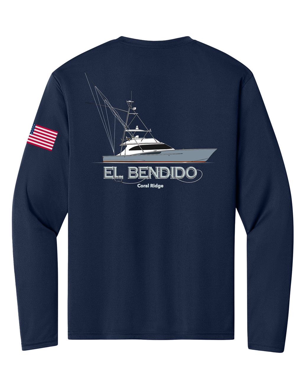 RI Breakers AC Navy Performance Long Sleeve
